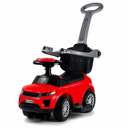 SPORT CAR raudonas paspirtukas–mašinėlė vaikams