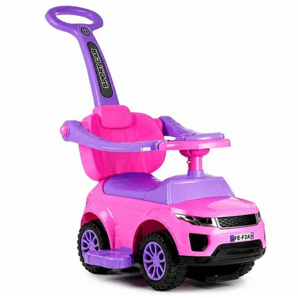 SPORT CAR rožinė paspirtuko mašinėlė vaikams