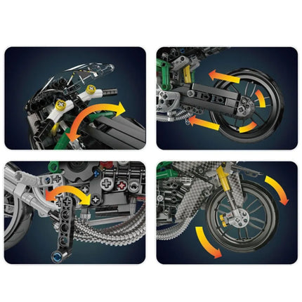 Sportinio motociklo konstruktorius iš 656 detalių