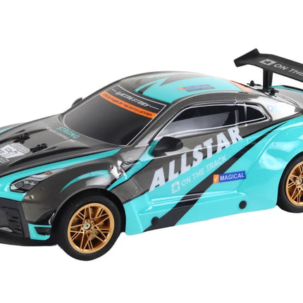 Sportinis RC automobilis 1:10 – turkio/juoda, 25 km/h