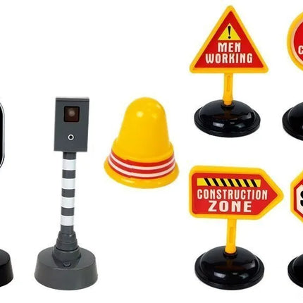Statybinis sunkvežimis su šviesos signalais 1:14
