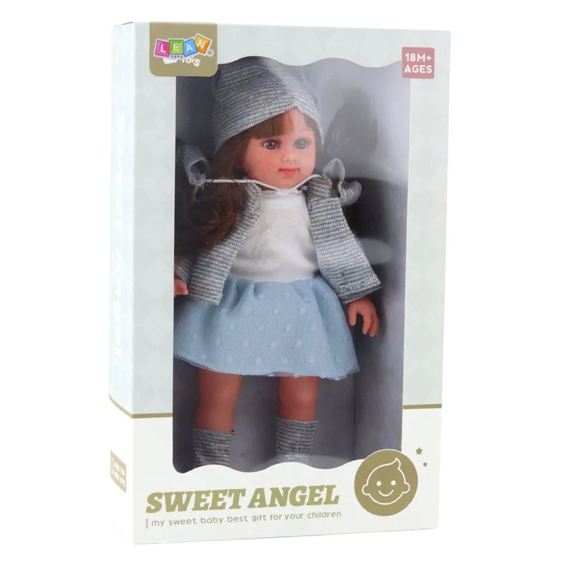 Sweet Angel lėlė su pilku drabužėliu – 36,5 cm