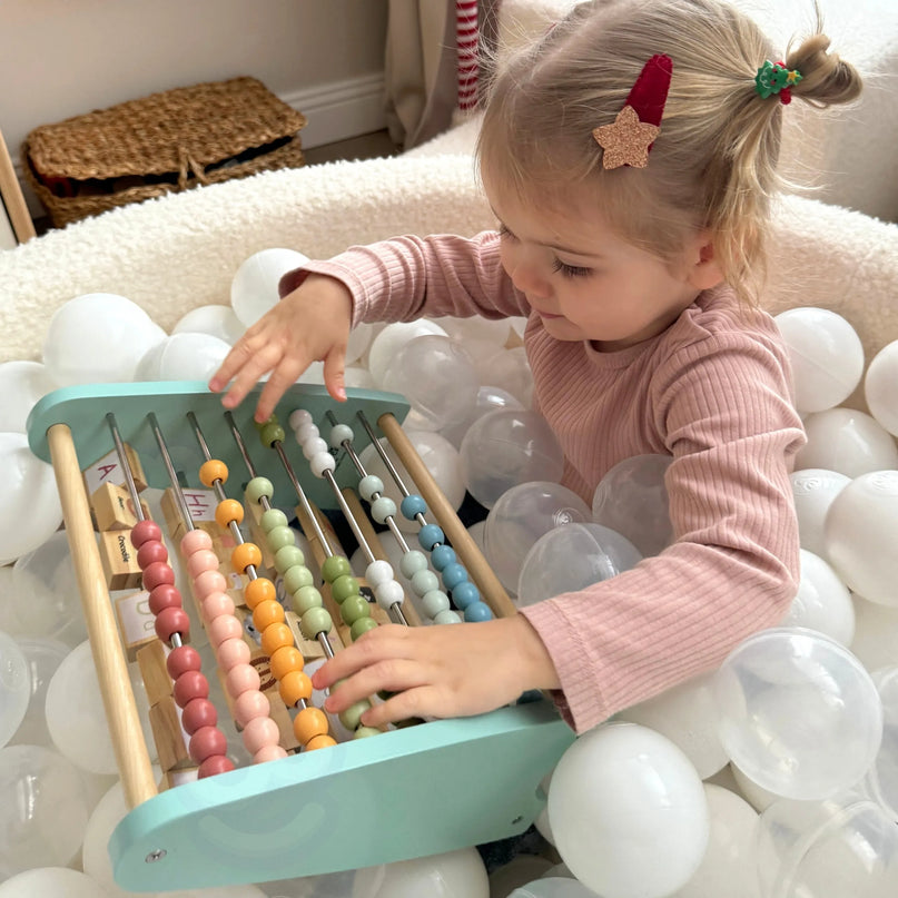 TOOKY TOY dvipusė edukacinė skaičiavimo ir abėcėlės lenta