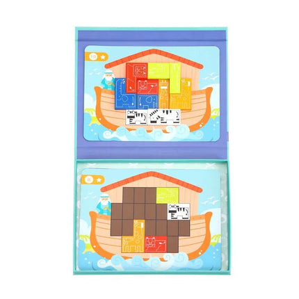 Tooky Toy loginė dėlionė „Nojaus arka“
