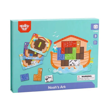 Tooky Toy loginė dėlionė „Nojaus arka“