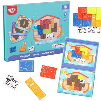 Tooky Toy loginė dėlionė „Nojaus arka“