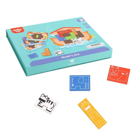 Tooky Toy loginė dėlionė „Nojaus arka“