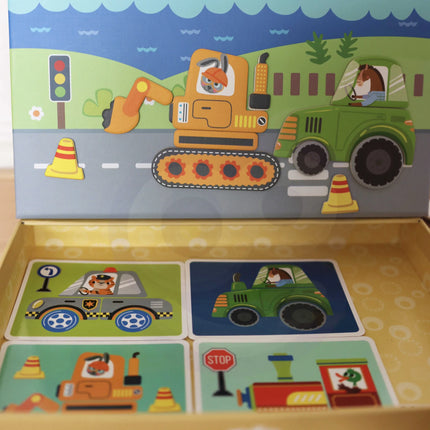 Tooky Toy magnetinė dėlionės dėžutė – 80 elementų kūrybinis rinkinys