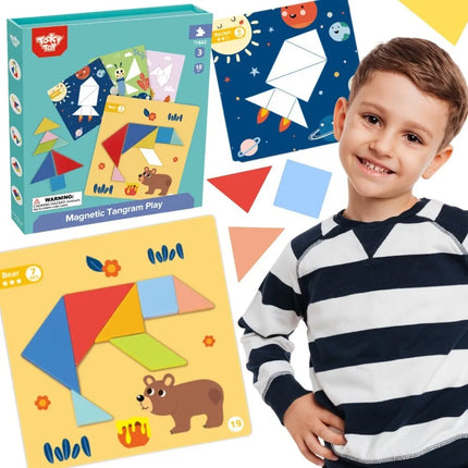 Tooky Toy magnetinė formų dėlionė