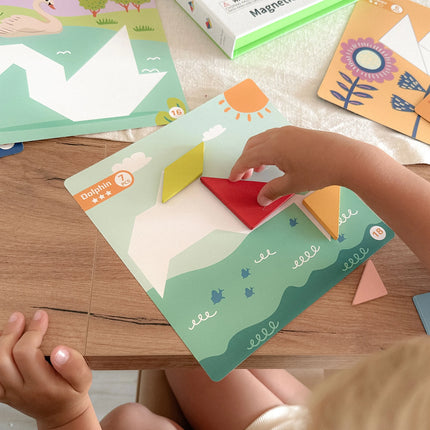 Tooky Toy magnetinė formų dėlionė
