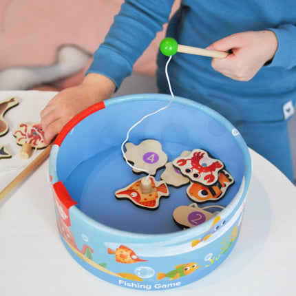 Tooky Toy magnetinė žvejybos žaidimo dėžutė „Didysis žvejybos nuotykis kibirėlyje“