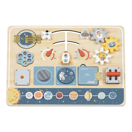 TOOKY TOY medinė Montessori edukacinė lenta „Astronautas ir kosminis laivas“