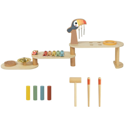 Tooky Toy medinis edukacinis muzikinis stalas (3+)
