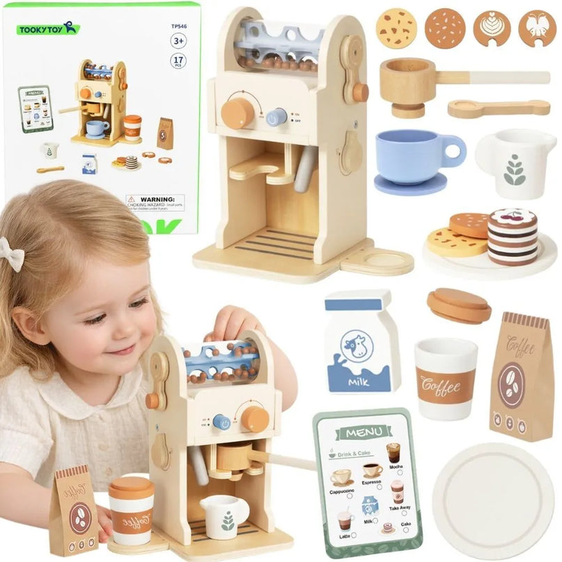 TOOKY TOY“ medinis kavos rinkinys – „Barista Express“