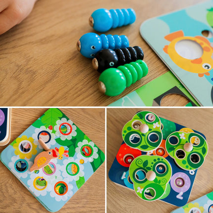 Tooky Toy medinis magnetinis žaidimas „Vikšrų gaudynės“