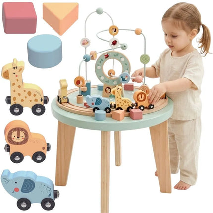 Tooky Toy medinis Montessori veiklos stalas