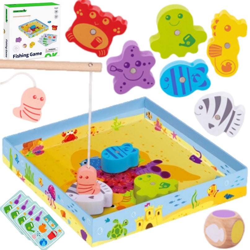 TOOKY TOY medinis žvejybos ir bingo žaidimas