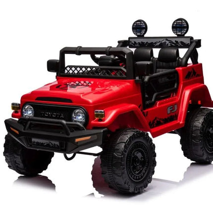 Toyota FJ JJ2099 – raudonas 4×4 vaikiškas elektromobilis