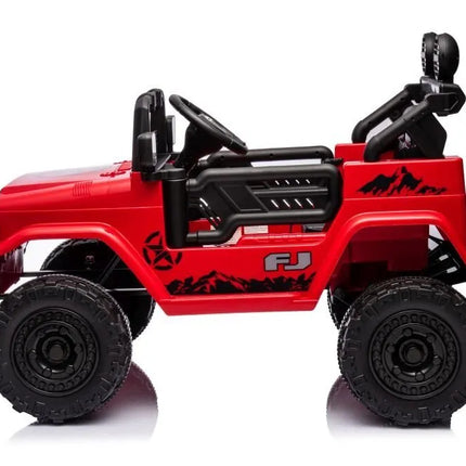 Toyota FJ JJ2099 – raudonas 4×4 vaikiškas elektromobilis