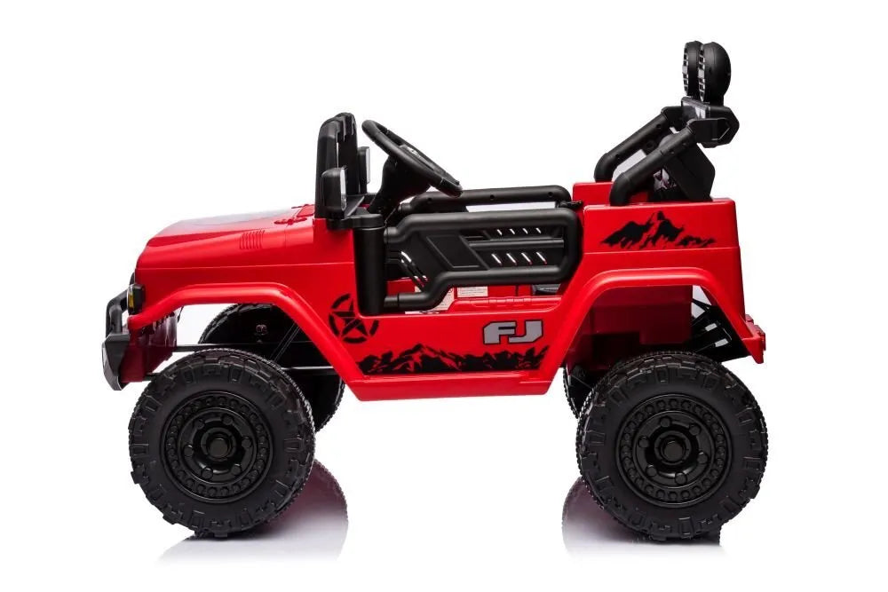 Toyota FJ JJ2099 – raudonas 4×4 vaikiškas elektromobilis