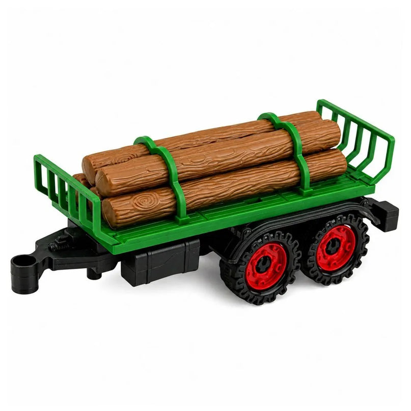 Traktorius su priekaba medienai vežti, trinties pavara, 35 cm