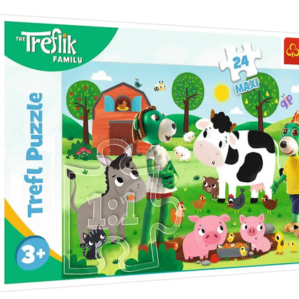 Trefl 14361 Treflikų šeima MAXI dėlionė 24 det.