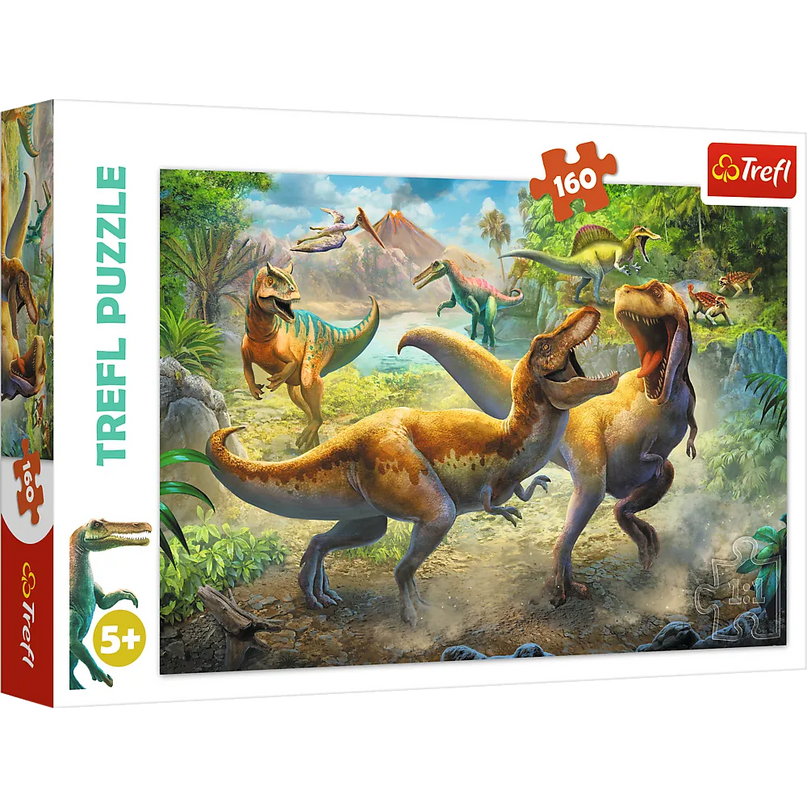 Trefl dėlionė „Fighting Tyrannosaurs“, 160 detalių, 410×275 mm