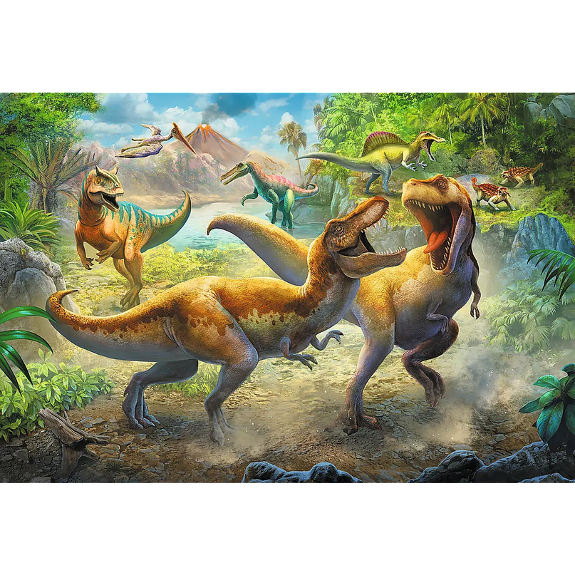 Trefl dėlionė „Fighting Tyrannosaurs“, 160 detalių, 410×275 mm