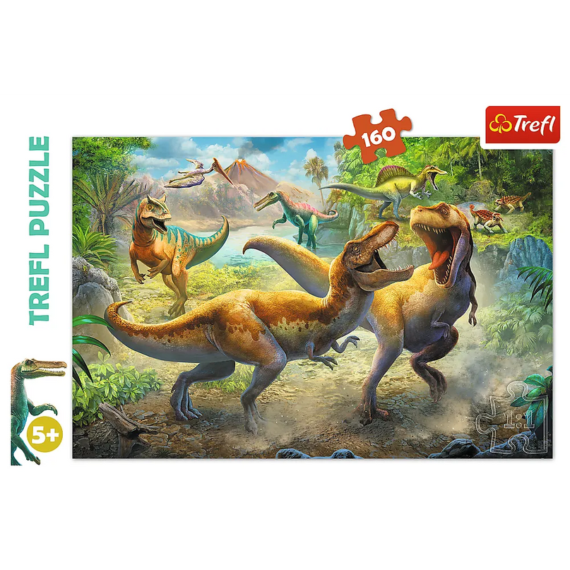 Trefl dėlionė „Fighting Tyrannosaurs“, 160 detalių, 410×275 mm