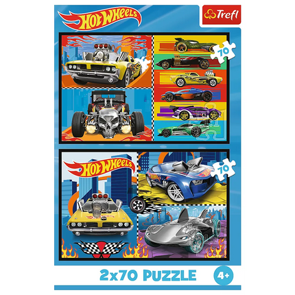 Trefl „Hot Wheels automobiliai“ – 2×70 det. dėlionės