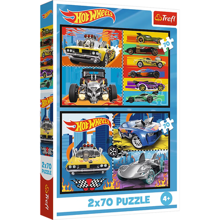 Trefl „Hot Wheels automobiliai“ – 2×70 det. dėlionės