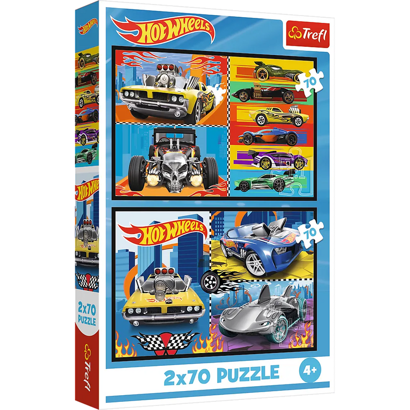 Trefl „Hot Wheels automobiliai“ – 2×70 det. dėlionės