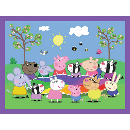 Trefl „Linksmosios akimirkos su Peppa“ – 2in1 dėlionės + atminties žaidimas