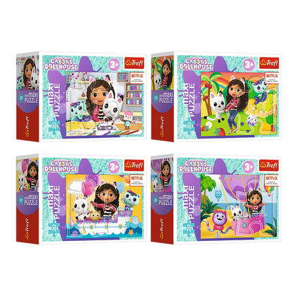 Trefl miniMaxi dėlionė „Colorful Day with Gabby“ – 20 detalių
