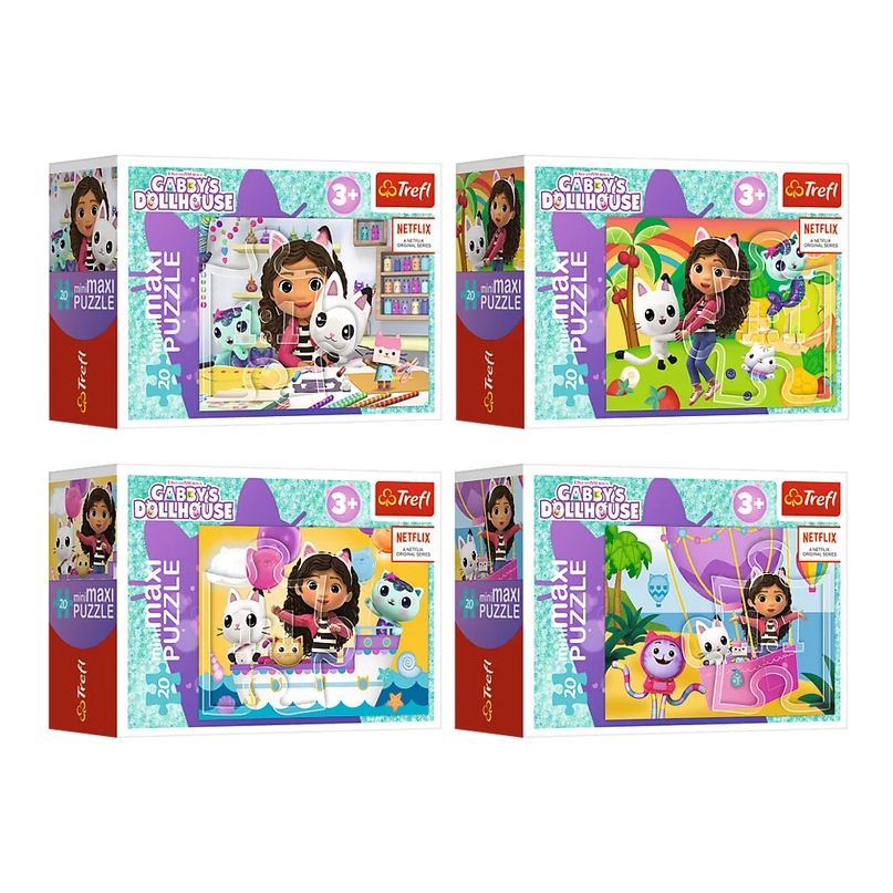 Trefl miniMaxi dėlionė „Colorful Day with Gabby“ – 20 detalių