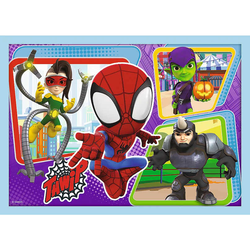 Trefl „Spidey komanda“ – 4in1 dėlionės