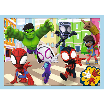 Trefl „Spidey komanda“ – 4in1 dėlionės