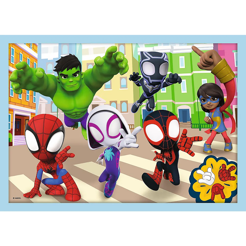 Trefl „Spidey komanda“ – 4in1 dėlionės