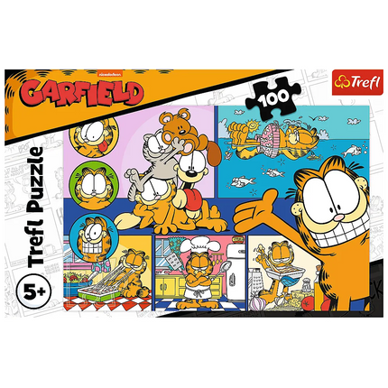 Trefl „Tingusis Garfieldas“ – 100 det. dėlionė