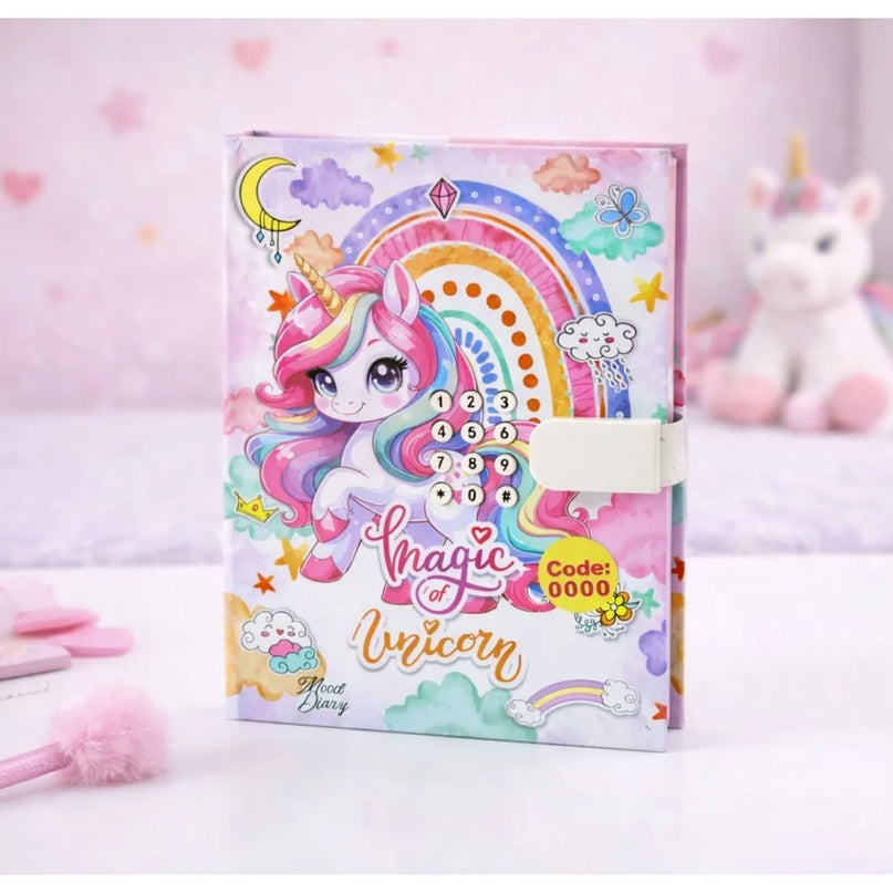 Unicorn kodinis dienoraštis su melodija