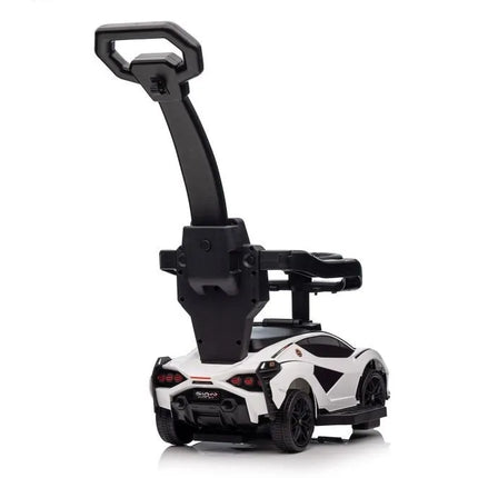 Vaikiška stumiama mašinėlė Lamborghini QLS‑996T – balta
