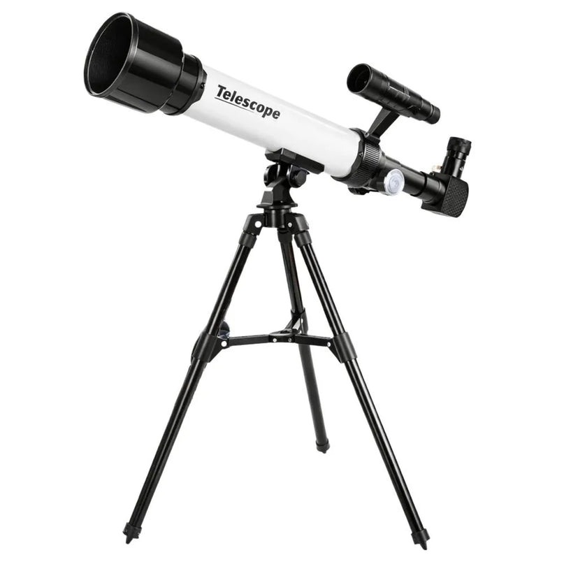 Vaikiškas astronominis teleskopas su laikikliu