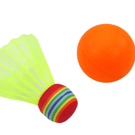 Vaikiškas badmintonas su gyvūnėliais
