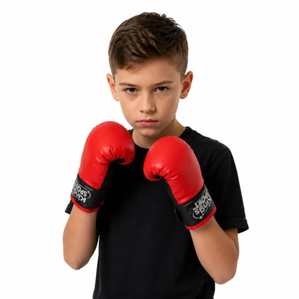 Vaikiškas bokso maišas su Muay Thai pirštinėmis – dydis S