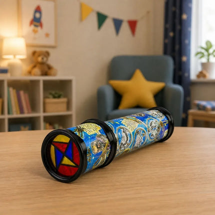 Vaikiškas kaleidoskopas – spalvingas edukacinis žaislas, 20 cm