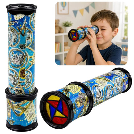 Vaikiškas kaleidoskopas – spalvingas edukacinis žaislas, 20 cm