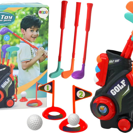 Vaikiškas mini golfas su vežimėliu