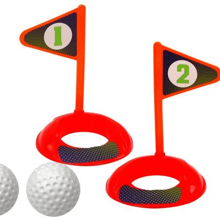 Vaikiškas mini golfas su vežimėliu