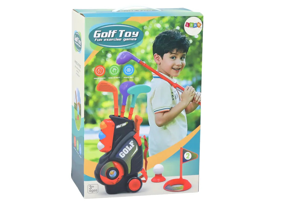 Vaikiškas mini golfas su vežimėliu