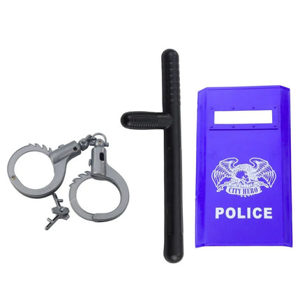Vaikiškas policijos rinkinys – šalmas, aksesuarai ir ženklelis